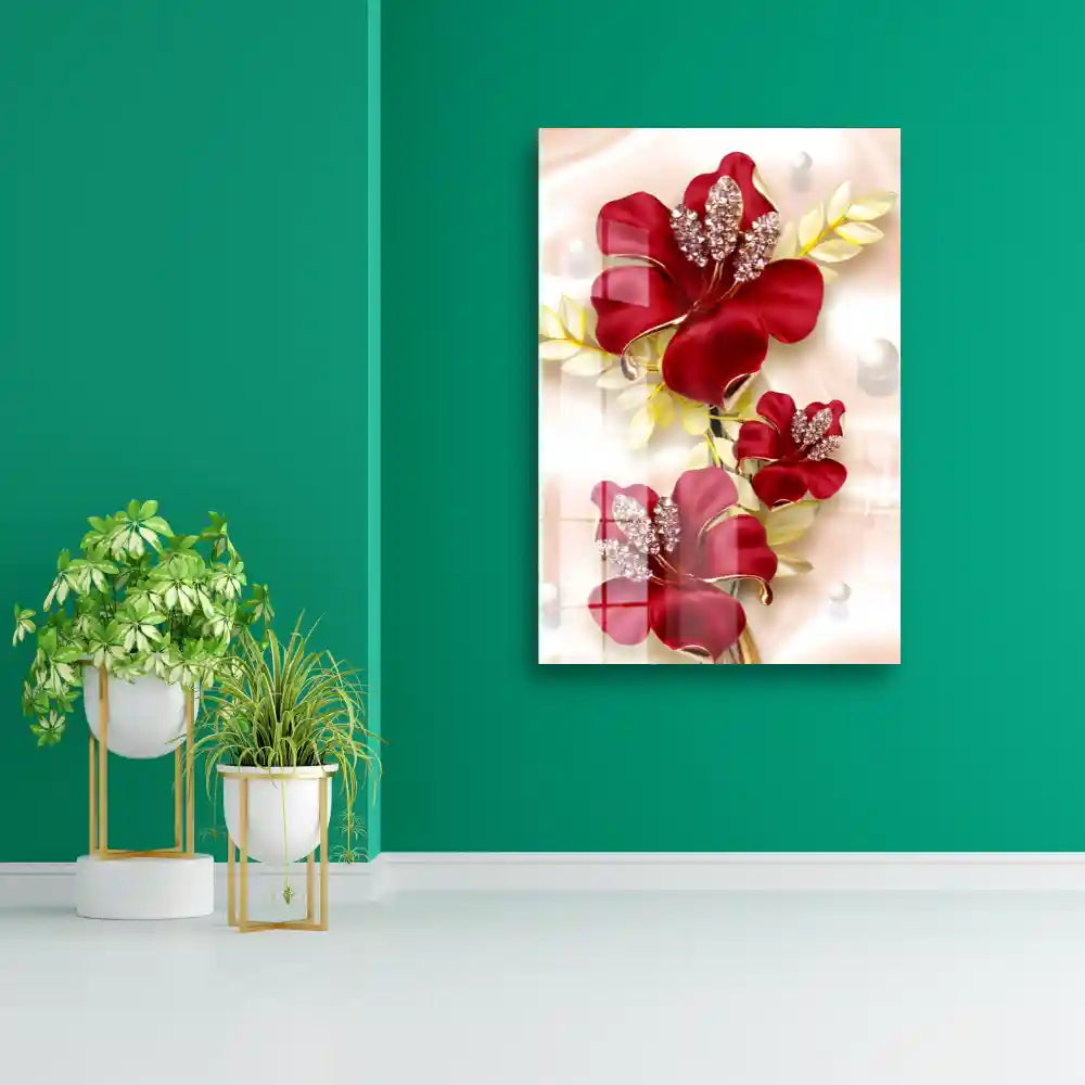 Shop 3d Orchid Flower Jewelry Acrylic Wall Art
