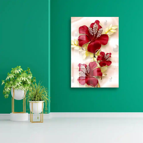Shop 3d Orchid Flower Jewelry Acrylic Wall Art