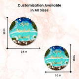 shop custom resin ocean round nameplate