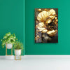 Shop Luxury Golden Floral Acrylic Wall Art