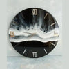 Shop Modern night ocean effect with white waves resin wall clock