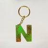 Shop Multi-design resin keychains with N alphabet for Women Purse Handbags