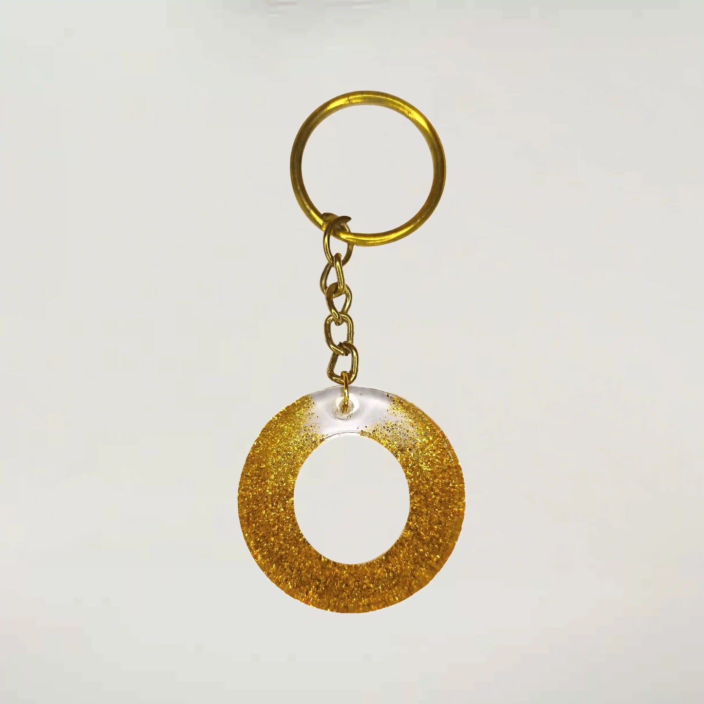 Shop Trendy Golden sparkle Resin keychains with multi Alphabet Perfect Gift for Women and Girls