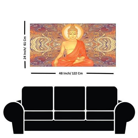 Sitting Buddha Vintage artwork online