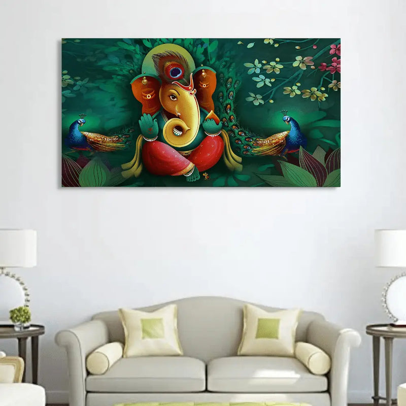 Shop spiritual Lord Ganesh canvas paintings