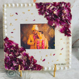 Square-Shaped Varmala Preservation Photo Frame (8- Inches)