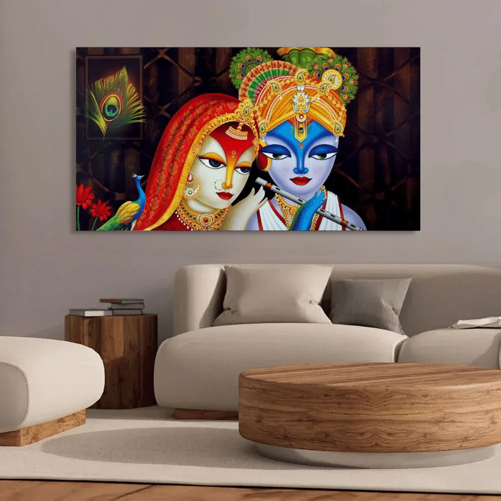 Purchase Traditional Dwarkadhish Radha Krishna canvas art