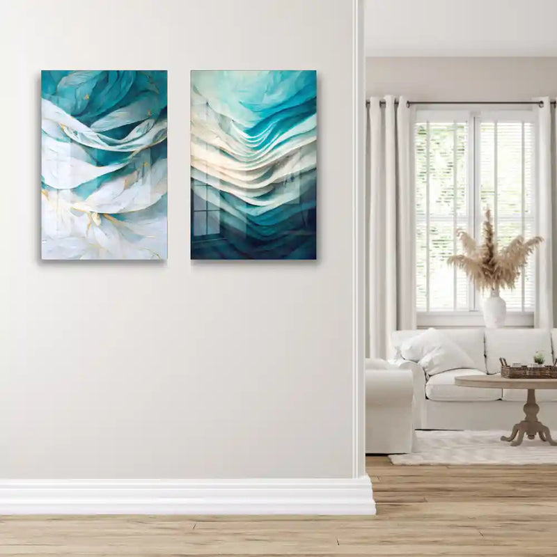 Unique Light Blue and White Acrylic prints