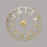 Unique Metal Copper Finish Wall Clock