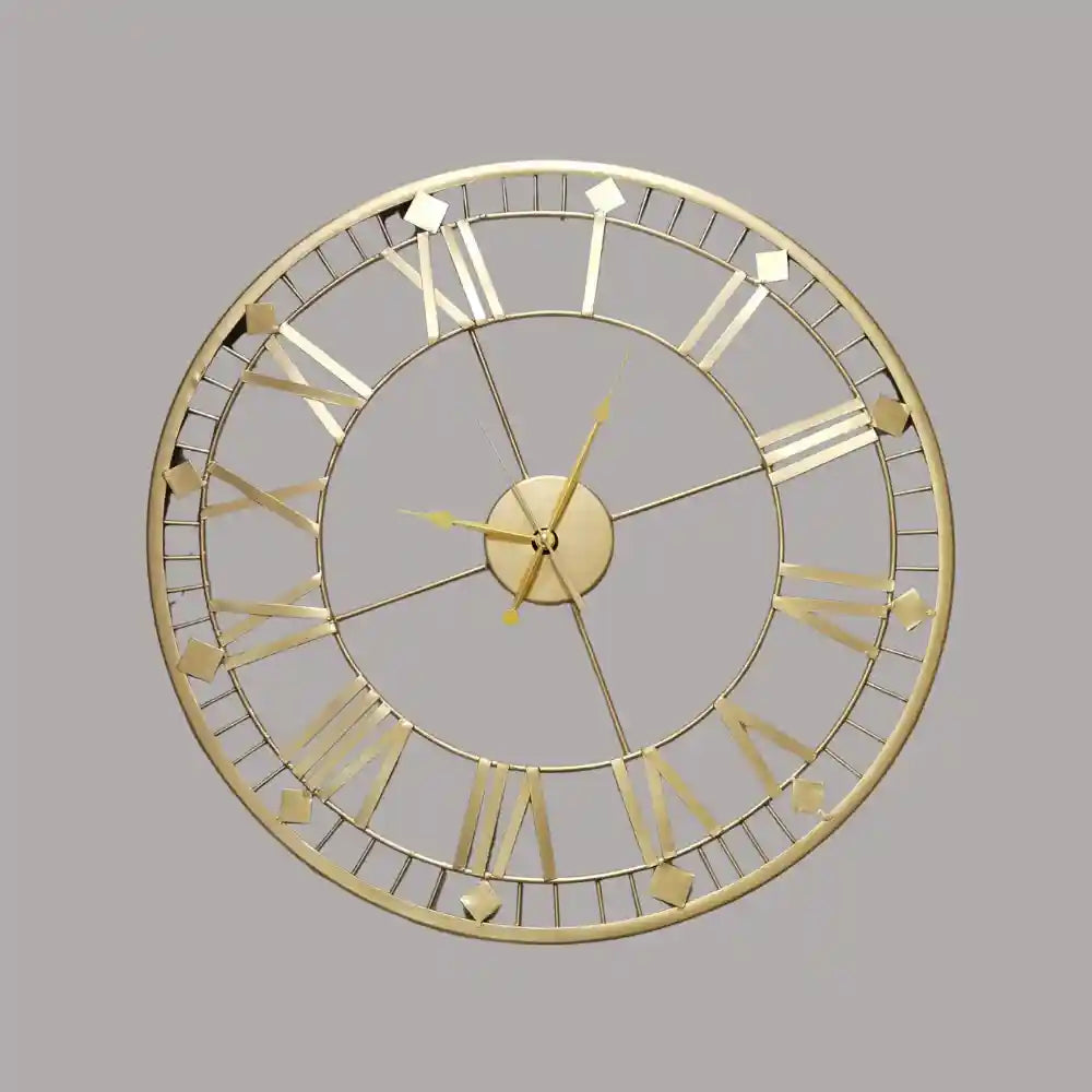 Unique Metal Copper Finish Wall Clock