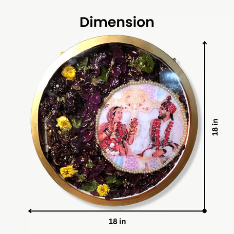 unique-resin-flower-preservation-photo-frame-round-varmala-preservation