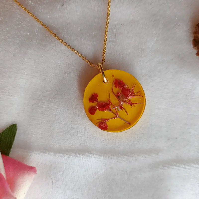 Unique Resin Jewellery With Preserved Baby Flower