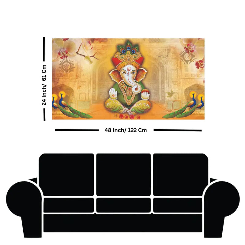 Buy Vibrant Ganesha canvas art online