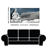 Buy Vintage God Mahadev Meditating Rishikesh canvas painting