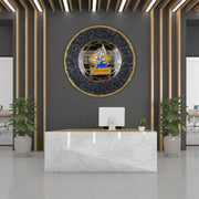 Luxury Resin Wall Clock for Hospital Reception