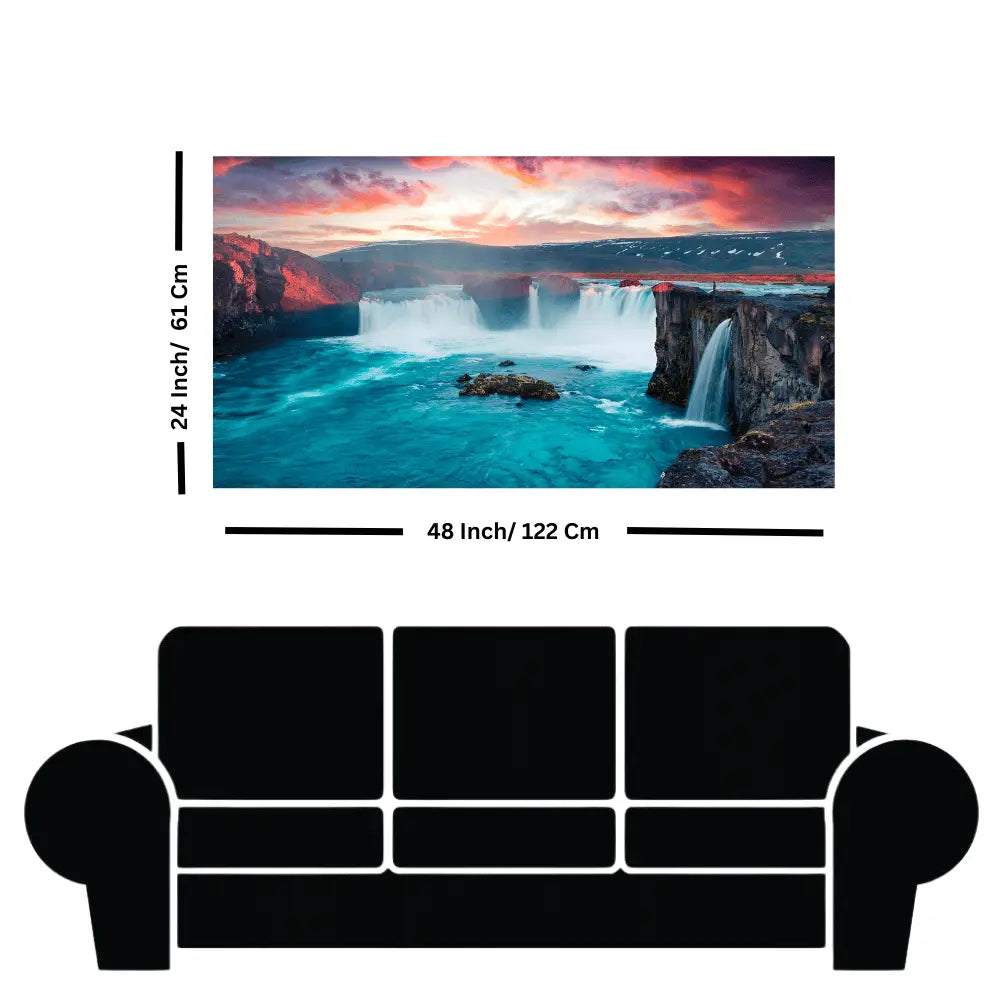waterfall-in-forest-premium-wall-painting-for-home-decor