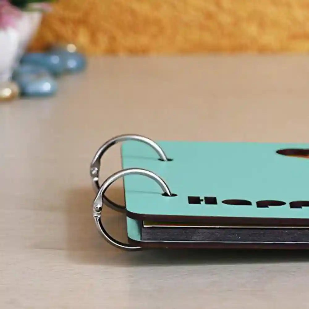 Wooden DIY Photo Album Scrapbook Memory Book for gifting