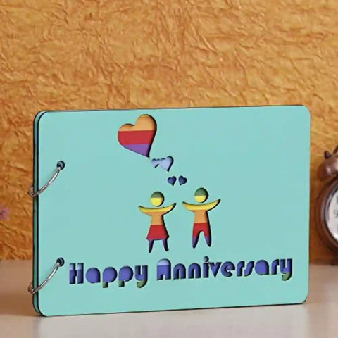 Wooden DIY Photo Album Scrapbook Memory Book for high quality