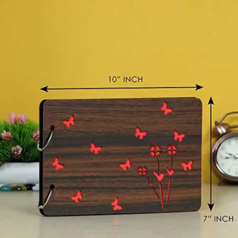Wooden DIY Scrapbook Memory Book Photo Album for gifting