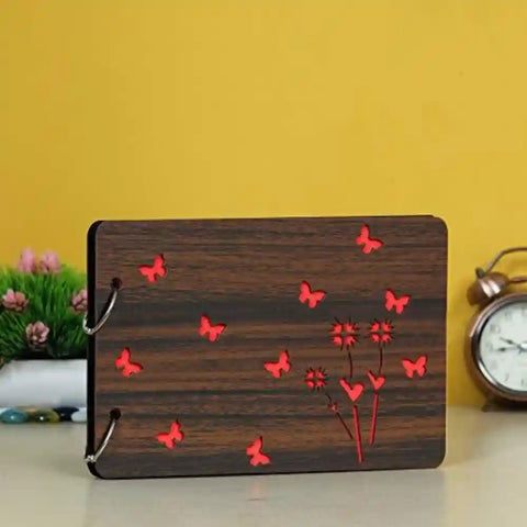 Wooden DIY Scrapbook Memory Book Photo Album for high quality