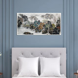 Mountain And Water Abstract Art Canvas Wall Painting