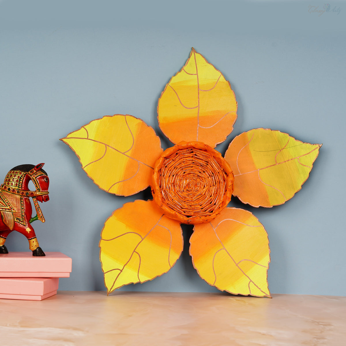 Hand Painted Sunflower Art Wall Pieces