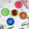 Handmade Round Mandala Tea Coasters