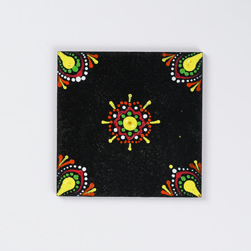 Handmade Painted Coasters in Different Arts