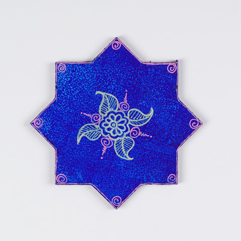 Hand - Painted Tea Coasters Set Of 6