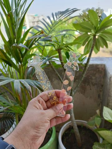 Resin Bookmark with Tassels - Set of 2