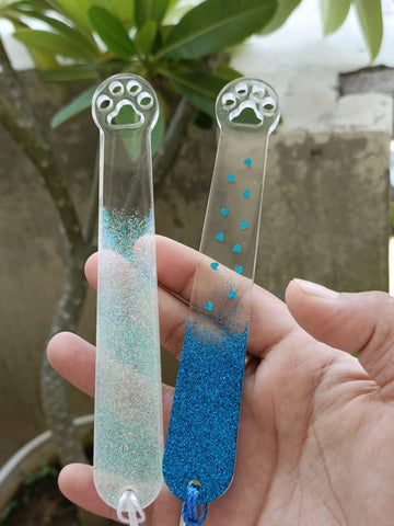 Resin Bookmark with Tassels - Set of 2