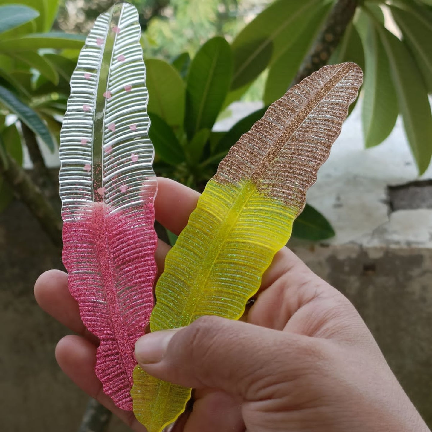 Resin Bookmark with Tassels - Set of 2