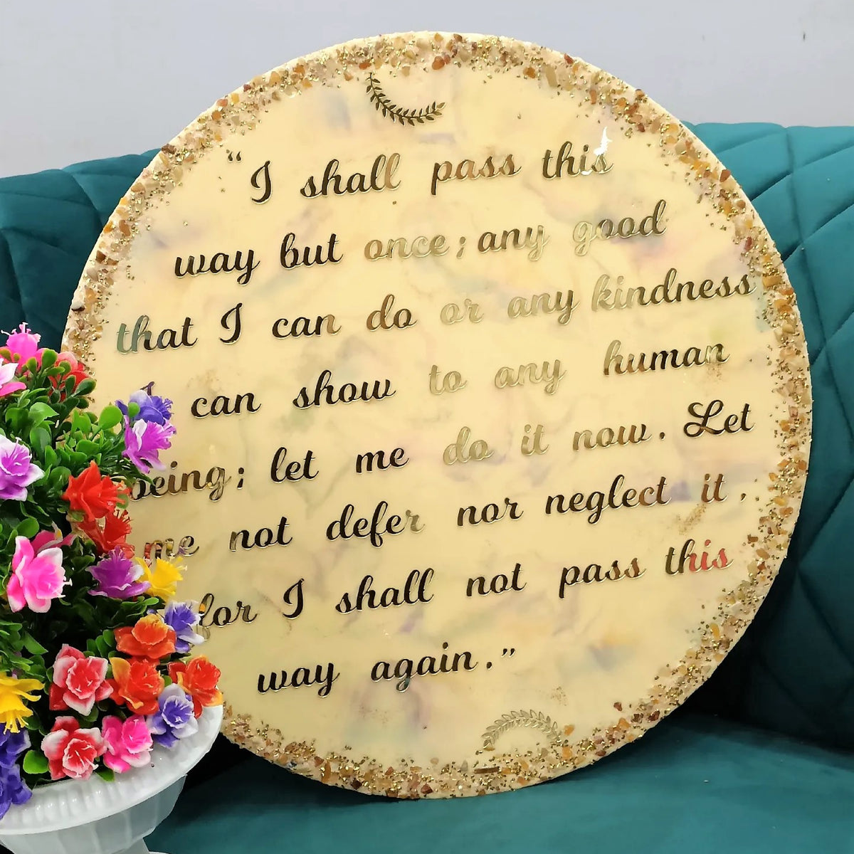 Resin Frame With Personalized Quotation Gift For Retirement, Girlfriend, Boyfriend, Wife, Husband